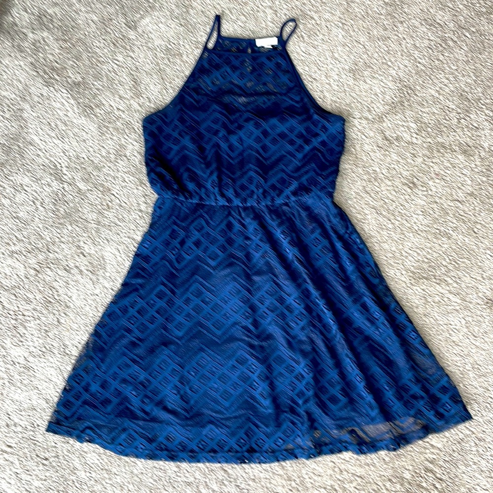 🌸2/$30 Navy Blue Lace Dress